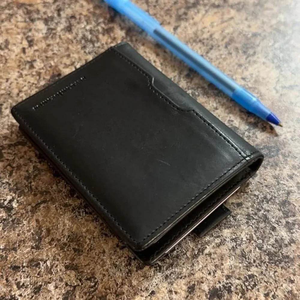 Wallets for Men Slim Mens leather RFID Blocking Minimalist Card Front Pocket